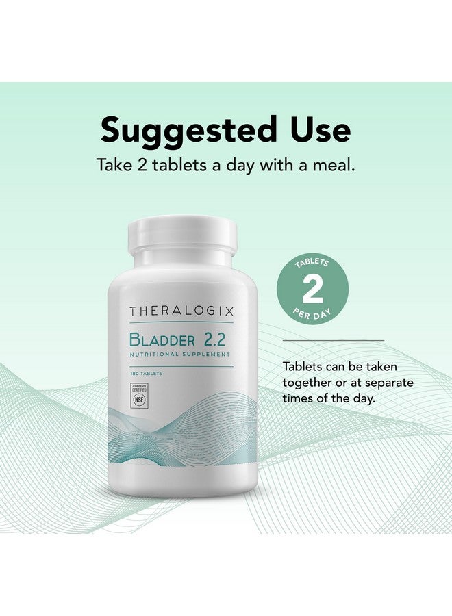 Theralogix Theralogix Bladder 2.2 Multivitamin & Multimineral Supplement - 90-Day Supply - Bladder Support Supplement for Men & Women - Vitamins A, C, D, E, Zinc & More - NSF Certified - 180 Tablets  - Image 4