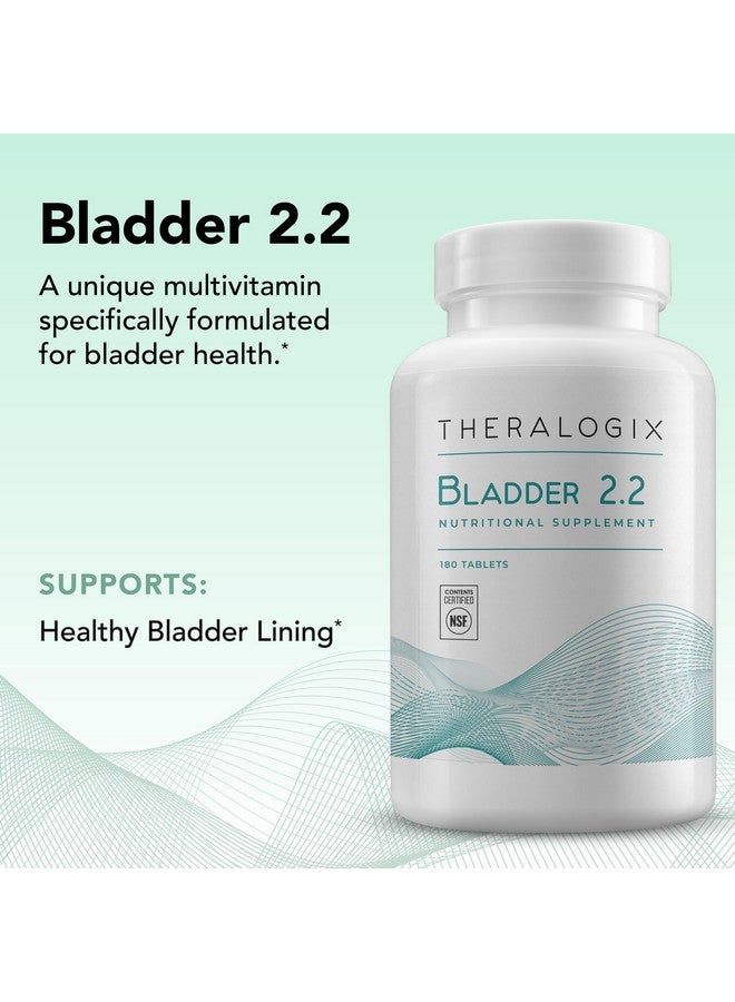 Theralogix Theralogix Bladder 2.2 Multivitamin & Multimineral Supplement - 90-Day Supply - Bladder Support Supplement for Men & Women - Vitamins A, C, D, E, Zinc & More - NSF Certified - 180 Tablets  - Image 5