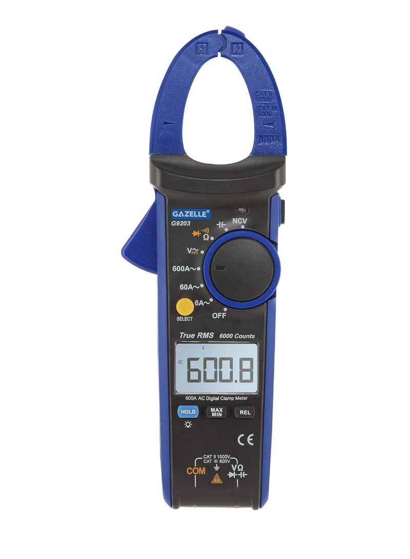 Gazelle 600A Digital Clamp Meter - Image 1