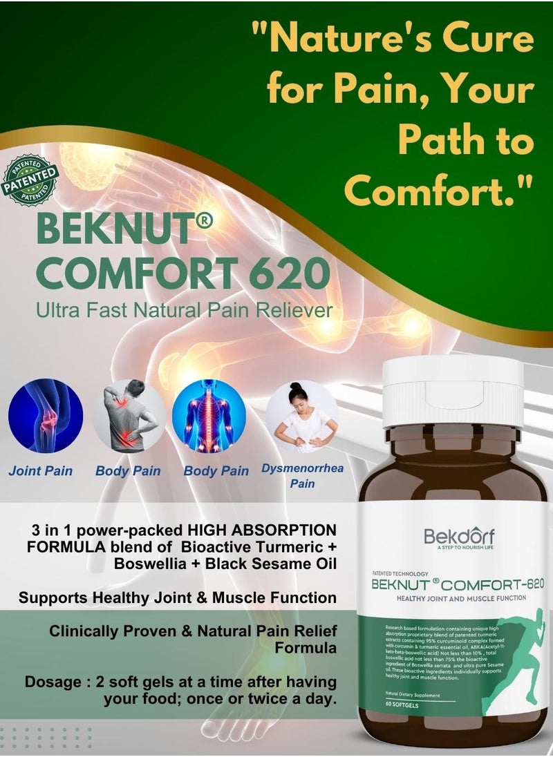 Bekdorf Comfort-620(Healthy Joint & Muscle Function)60 Softgels  - Image 3