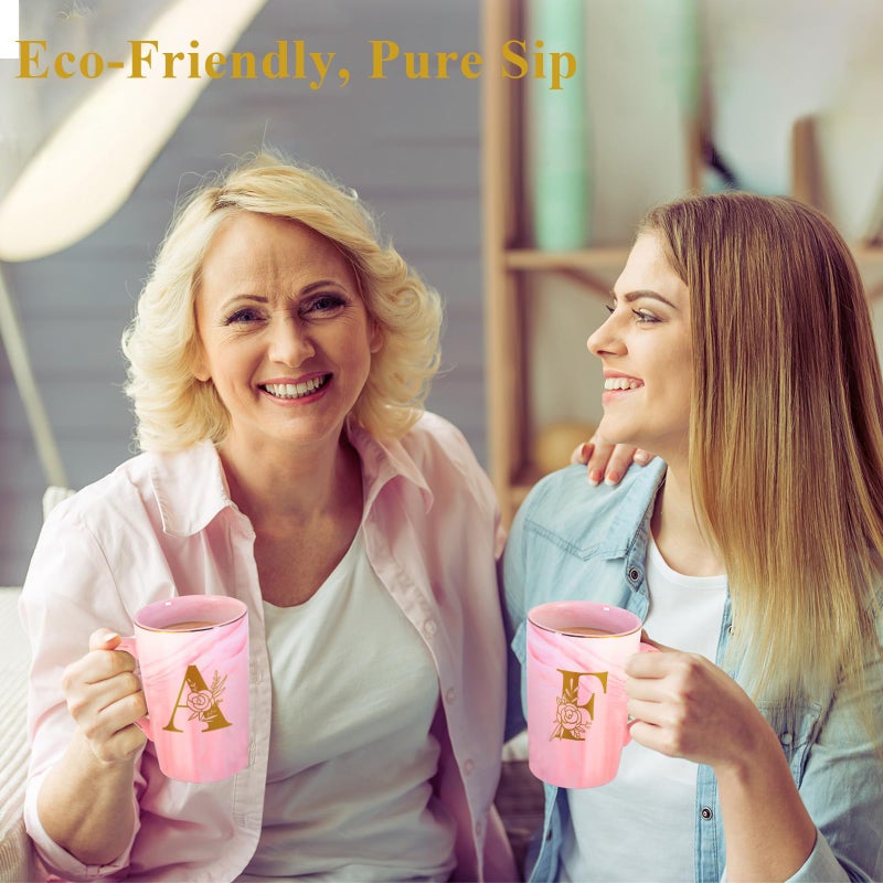 MNZZ Personalized Ceramic Coffee Mug with Lid Tea Cup Women Wife Gifts Ideal from Husband Happy Birthday Wedding Romantic Best Cool Personalized Unique Special Custom Christmas Xmas Valentines Present,M - Image 5