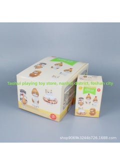 Generic Tide Play Blind Box Tempura Fried Shrimp Cat Fusandi Cat Hanging Gashapon Doll Grab Machine Box Egg-Color:5 Types Of Tianpu Luo Fried Shrimp Cat Blind Boxes  - Image 5