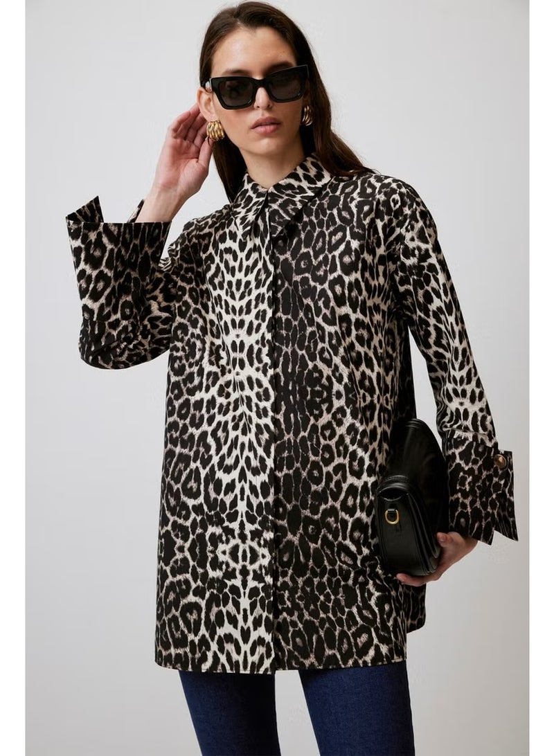 Touche Wide Cuffed Patterned Shirt - Image 2