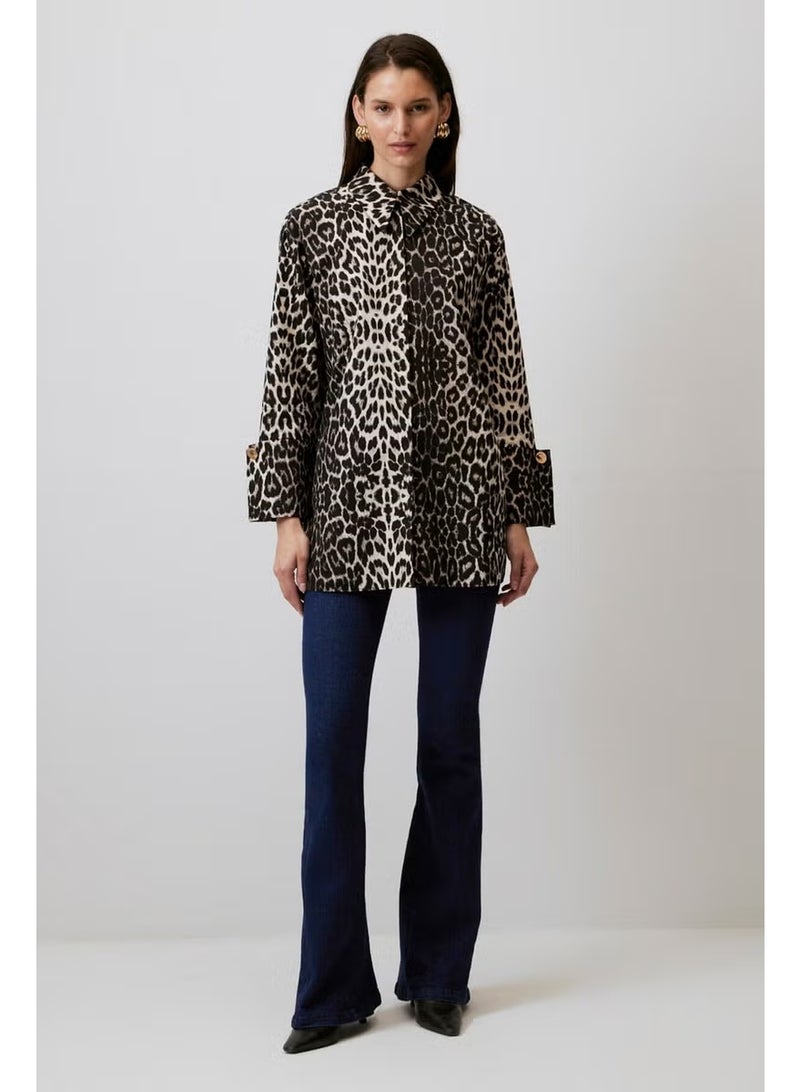 Touche Wide Cuffed Patterned Shirt - Image 3