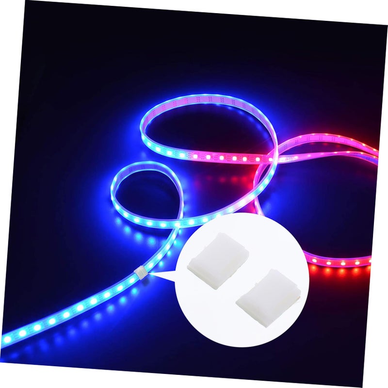 100 Pcs Self Adhesive LED Light Bar Clips Mounting Fixing Clamps - Image 4