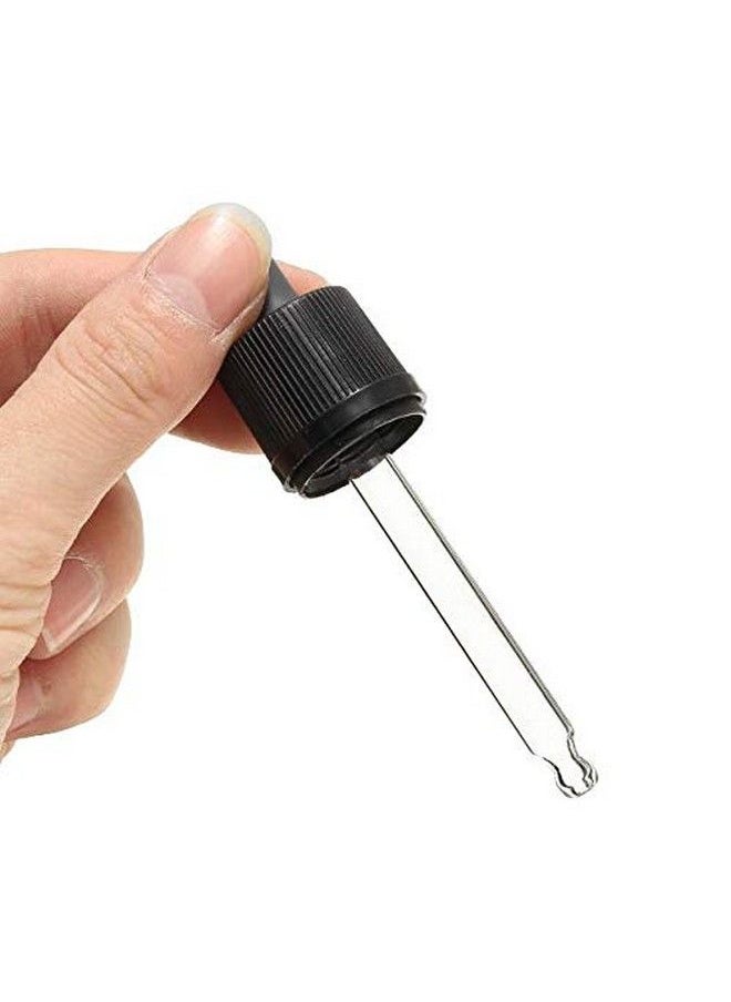 ericotry 10Ml 0.34Oz Empty Refillable Amber Glass Graduated Glass Essential Oil Bottles And Eyed Dropper Black Caps Makeup Cosmetic Sample Container Jar Bottle For Essential Oil Aromatherapy Use (Pack Of 6)  - Image 3