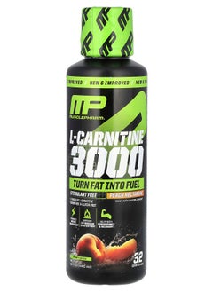 MusclePharm LCarnitine 3000 Peach Nectarine 16 fl oz (480 ml) 