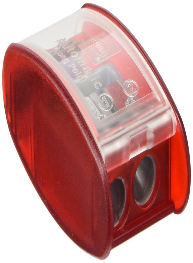 Kum 105.30.22 Polystyrene Automatic Long Point Pencil Container Sharpener, Colors Vary - Image 1