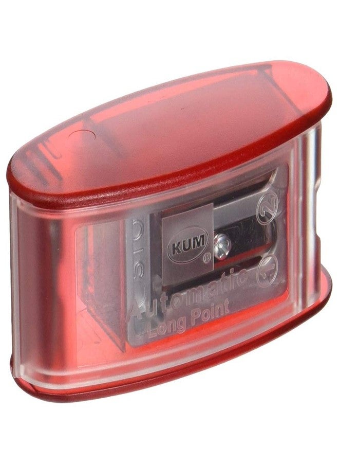 Kum 105.30.22 Polystyrene Automatic Long Point Pencil Container Sharpener, Colors Vary - Image 4
