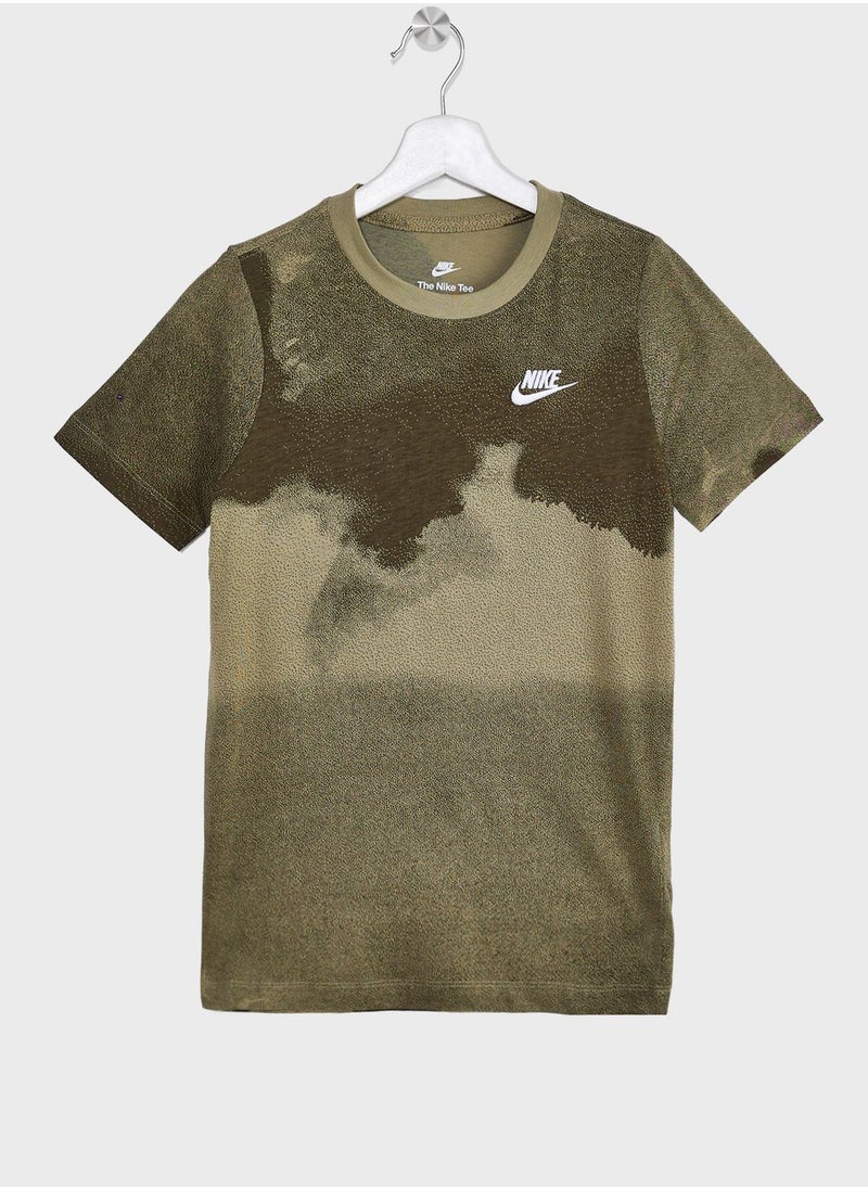 Nike - Club Seasonal All Over Printed T-Shirt - Image 1