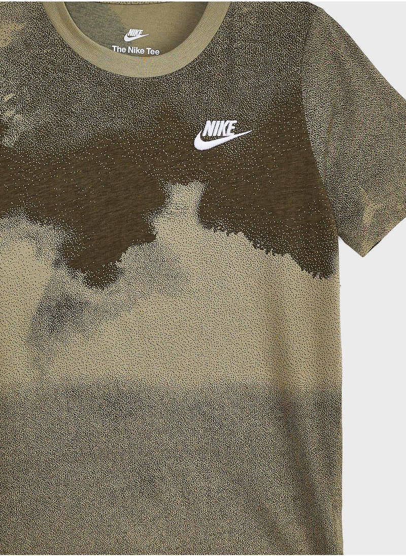 Nike - Club Seasonal All Over Printed T-Shirt - Image 1