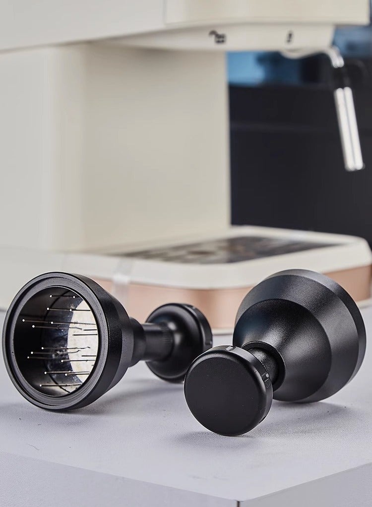 Clearance/ Knob type/Aluminum Handle Needle Coffee Tamper 51mm Coffee Distributor Leveler Tool Conglomerate Needle Type Coffee Distributor - Image 5