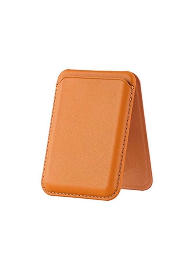 Generic - Magsafe Card Case For Apple 16 Strong Magnetic Adsorption IPhone Series Hinge Bracket Leather Case New-Color:Gold Double Row Strong Magnetic Adsorption Exquisite Packaging Box - Image 1