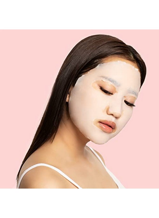 STARSKIN Pink Cactus Mask Antiaging Oil Sheet Facial Mask Natural Nonwater Based Formula Packed With Cactus Extracts Infused With Hyaluronic Acid Vegan 1 Capsule And 1 Mask  - Image 4