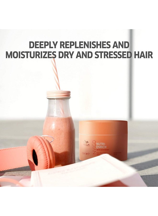 Wella Professionals Invigo Nutri-Enrich Hair Mask | 150 Ml | Nourishing, Hydrating Hair Treatment For Dry & Damaged Hair | With Goji Berry Nutrients  - Image 2