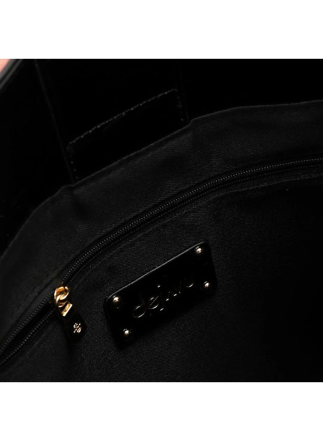 DejaVu LID-DVTX-005 Croc Embossed Zipper Handbag - Image 4