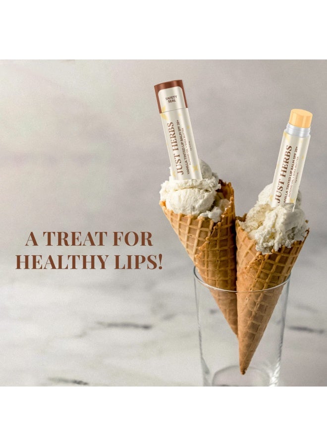 Just Herbs Tinted Lip Balm with SPF 20+ | For Dark Lips | Lightening & Nourishing | 4g | For Men & Women - Image 2