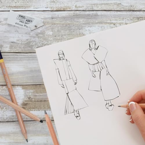 PRO ART 12-Inch by 18-Inch Rough Newsprint Paper Pad, 12-inch x 18-inch, 50 Sheet Tape Bound Pad (0220-05) - Image 4