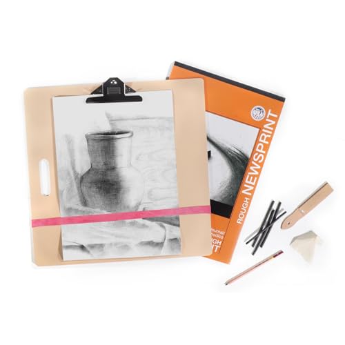 PRO ART 12-Inch by 18-Inch Rough Newsprint Paper Pad, 12-inch x 18-inch, 50 Sheet Tape Bound Pad (0220-05) - Image 5