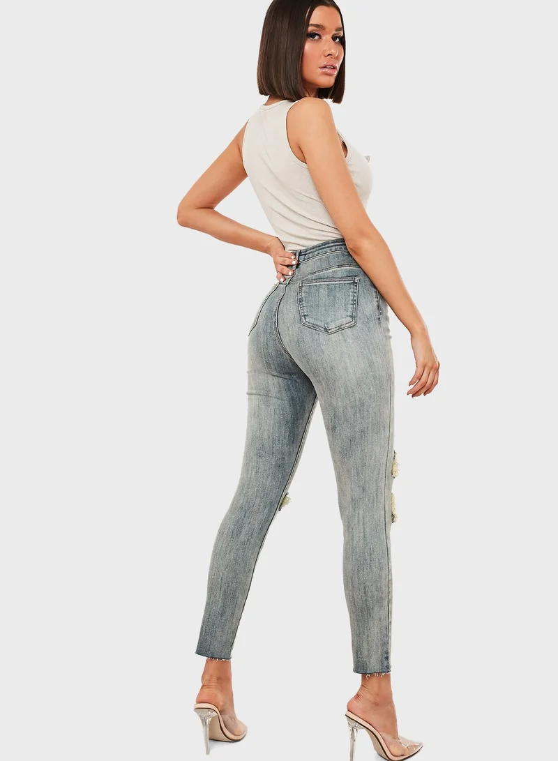 Missguided High Waist Skinny Jeans