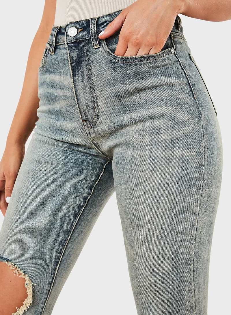 Missguided High Waist Skinny Jeans