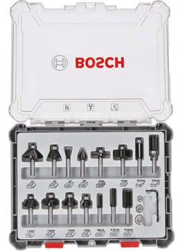 BOSCH Milling Cutter Set 15 Pieces Mixed 6 mm (Pro) 2607017471  - Image 2