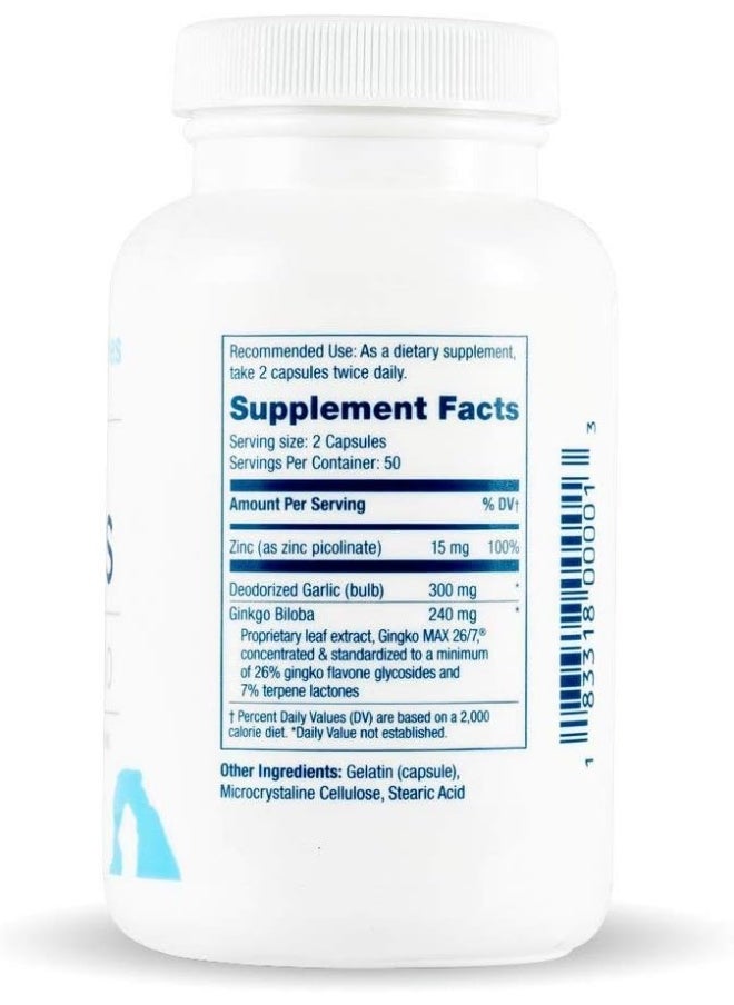 Arches Tinnitus Formulas Arches Tinnitus Formula Now With Ginkgo Max 26/7 Natural Tinnitus Treatment For Relief From Ringing Ears 100 Count Bottle 25 Day Supply  - Image 3