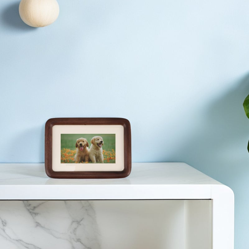 2pcs Wood Desktop Picture Display Rustic Wood Picture Frames Small Photo Frame Vintage Picture Frame Ornament - Image 3