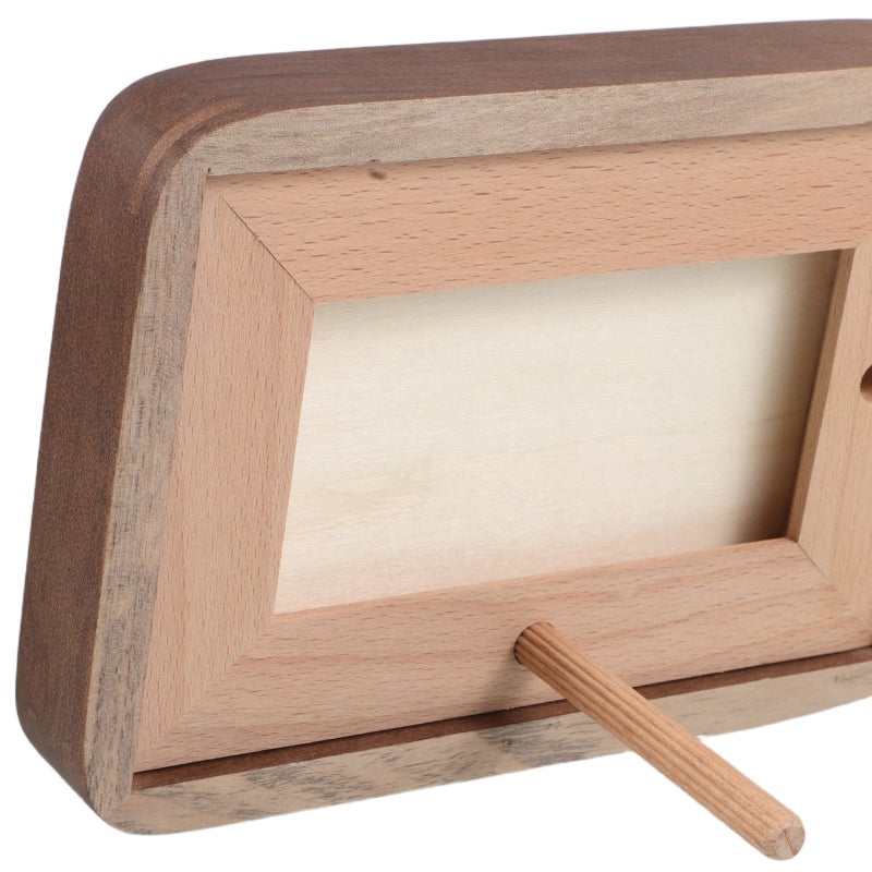 2pcs Wood Desktop Picture Display Rustic Wood Picture Frames Small Photo Frame Vintage Picture Frame Ornament - Image 4