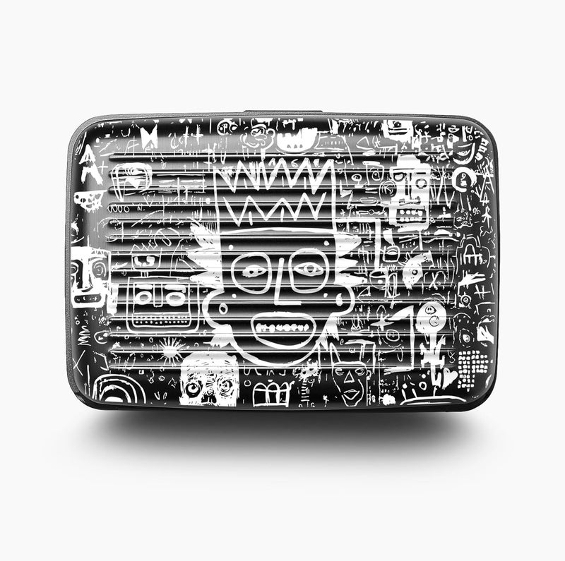 حافظة بطاقات ألومنيوم، حماية RFID من الاحتيال وإزالة المغنطة، محفظة مدمجة، موديل Smart Case Stockholm V1، نقش بوب آرت، مقاس واحد، معاصر - Image 3