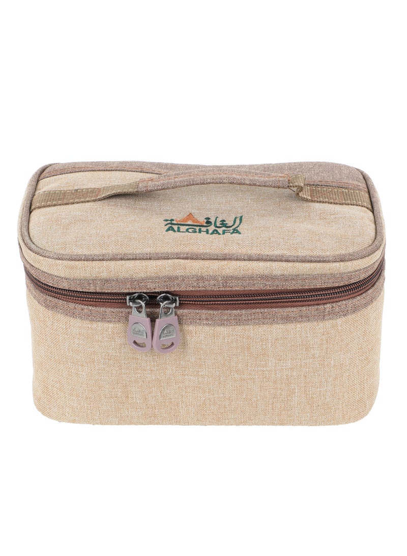 ALGHAFA Spice Box Bag, 6 pieces, 300 ml, wooden color, 6 pieces, from Al Ghafa  - Image 3
