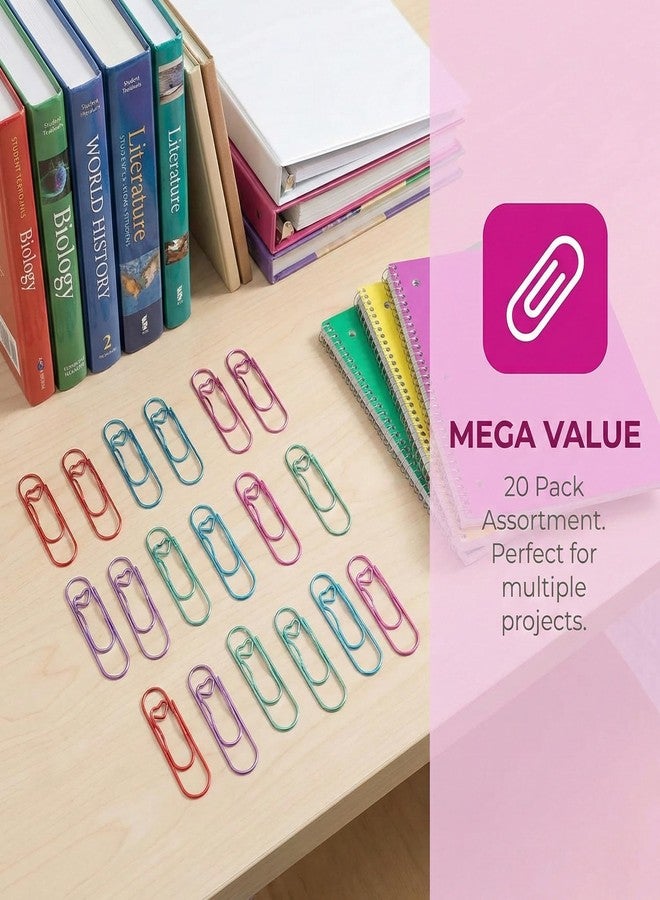 tokerut 20 Pack Metal Pencil Clips, Slide-On Notebook Pen Holder Clips for Planners & Journals, Colorful Metal Pen Holder Clip for Office, School & Meeting Use (2.75" x 0.78") - Image 4