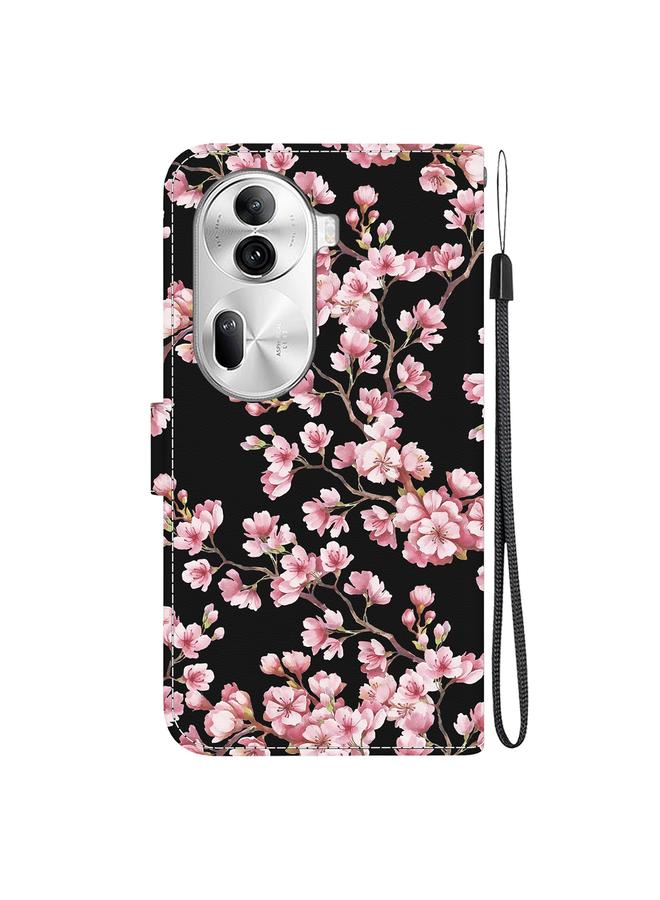 S-TOP Case For OPPO Reno11 Pro 5G Global Crystal Texture Colored Drawing Leather Phone Case - Image 4