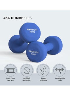 PROIRON Neoprene Dumbbells Weights Exercise & Fitness Dumbbells in 1kg 1.5kg 2kg 3kg 4kg 5kg 8kg 10kg Pair - pzsku/Z22DDE72FD76B17D3A0A4Z/45/_/1739811761/00af6c59-b389-40e0-b5aa-03b2c9663ccc