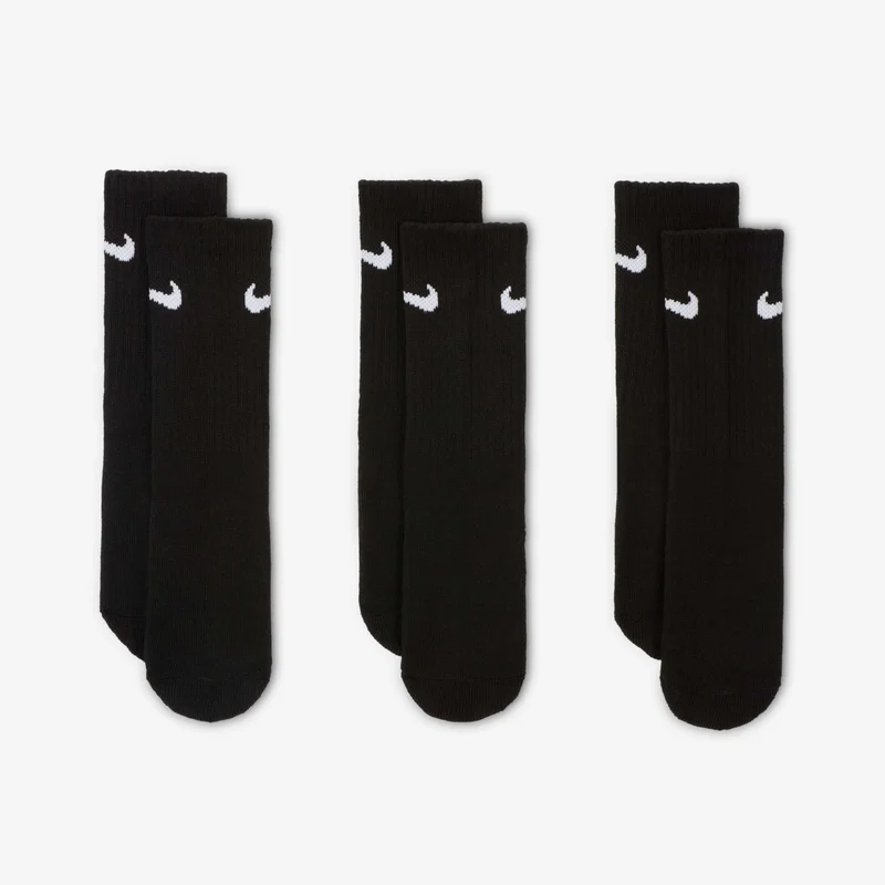 Nike Kids' Basic Pack Crew Socks (3 Pack)