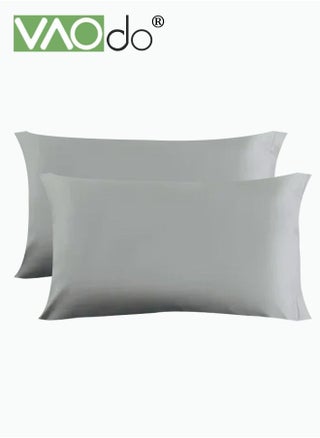 2PCS Cotton Pillowcase Skin-friendly Soft Breathable Solid Color Pillowcase (Large 48*72CM Grey) - pzsku/Z22DDF207AB589F57789AZ/45/_/1679297397/72807512-b4f6-4a9a-95b8-d5e2dba4b67e