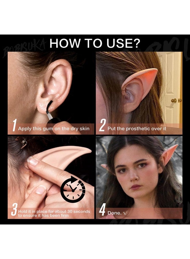 BOBISUKA Spirit Gum Adhesive and Remover Kit - 5ml Spirit Gum & 30ml SFX Makeup Adhesive Remover, Professional Prosthetic Make Up Glue for Halloween, Stage, Cosplay, Special FX (0.17oz + 1.01 oz) - Image 5