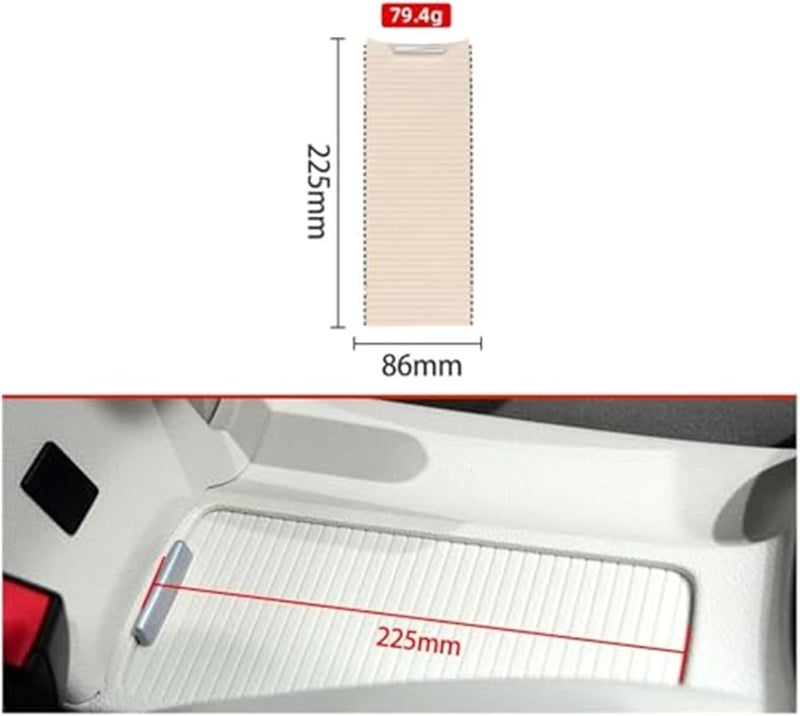 Wivplex Car Center Console Drink Cover - Beige - Image 3