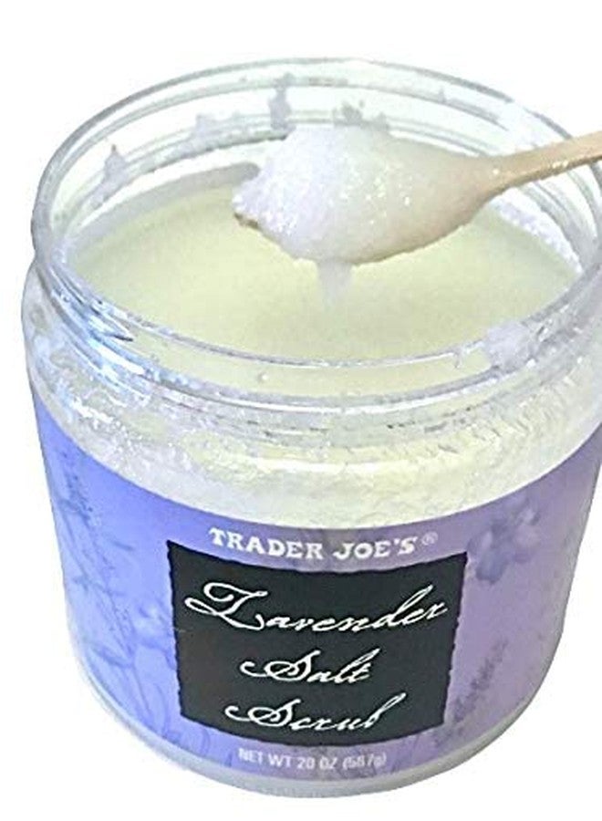 Trader Joe's Lavender Salt Scrub (20 oz Jar) 2-Pack Bundled with a Set of 2 Cosmetic-grade Natural Wooden spoons - Image 4