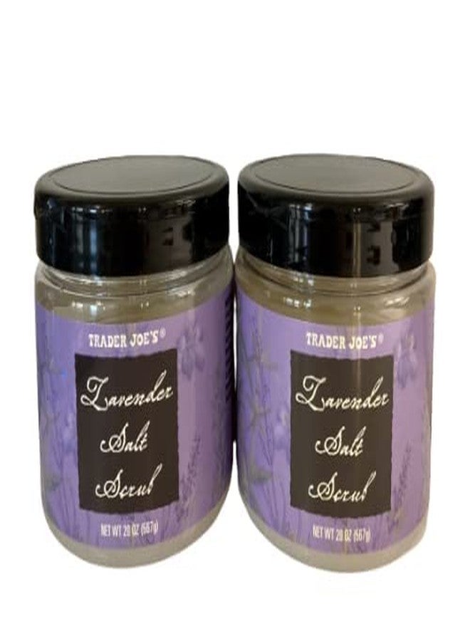Trader Joe's Lavender Salt Scrub (20 oz Jar) 2-Pack Bundled with a Set of 2 Cosmetic-grade Natural Wooden spoons - Image 3
