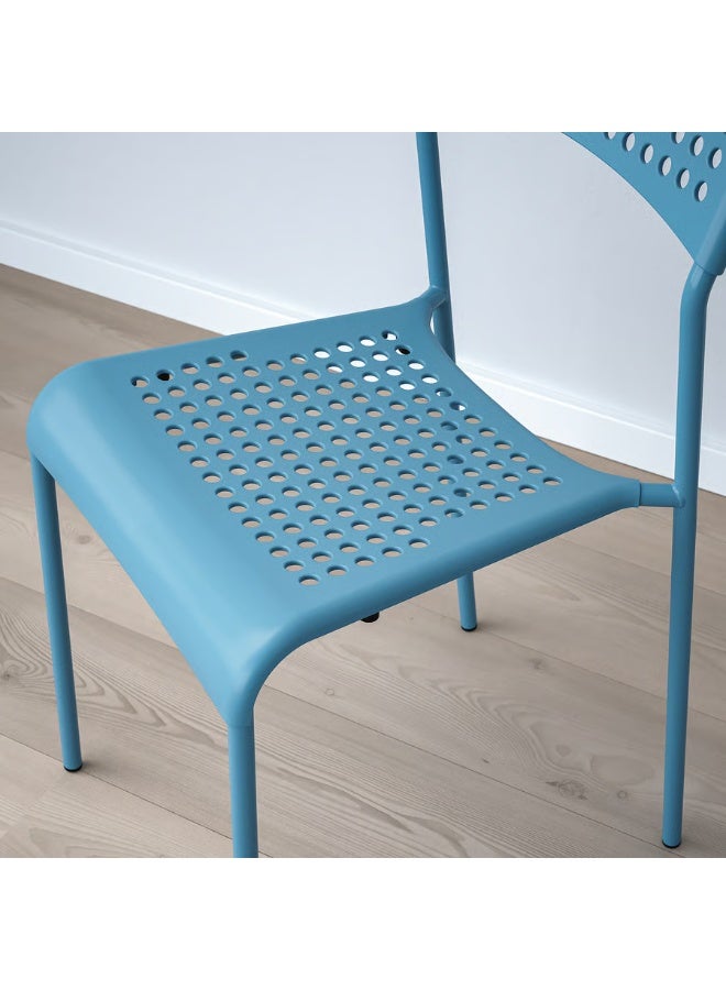 Selecto Hub Dining Table and 4 Chairs, Sturdy Metal Frame Durable Tabletop, Black/blue 110 x 67 cm - Image 5