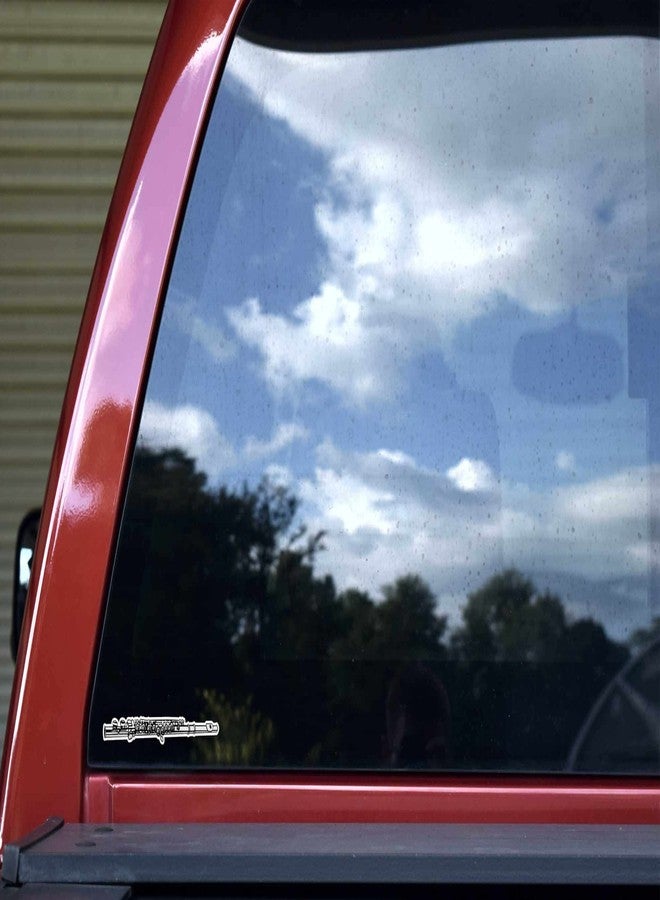StickerTalk Flute Vinyl Stickers, 4 Stickers, 5 inches by 0.6 inches Each - Image 3