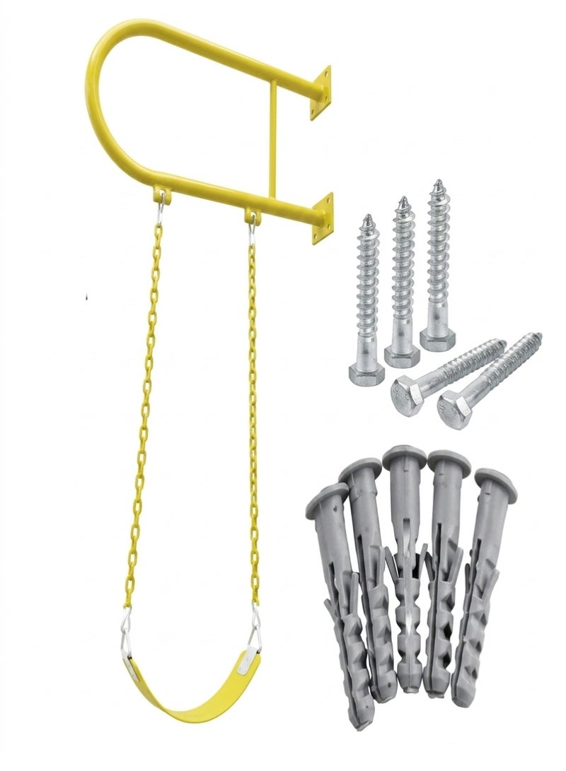 Funz Iron wall swing with swing seat and chains for outdoor activities - Image 1