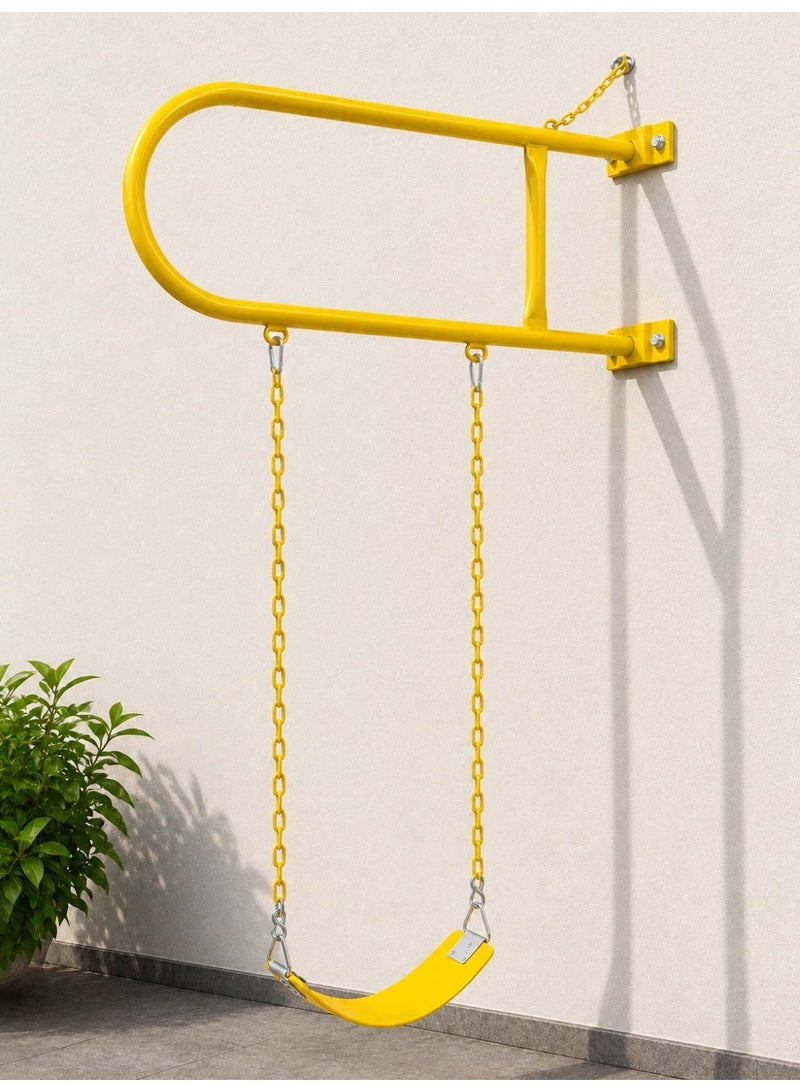 Funz Iron wall swing with swing seat and chains for outdoor activities - Image 1
