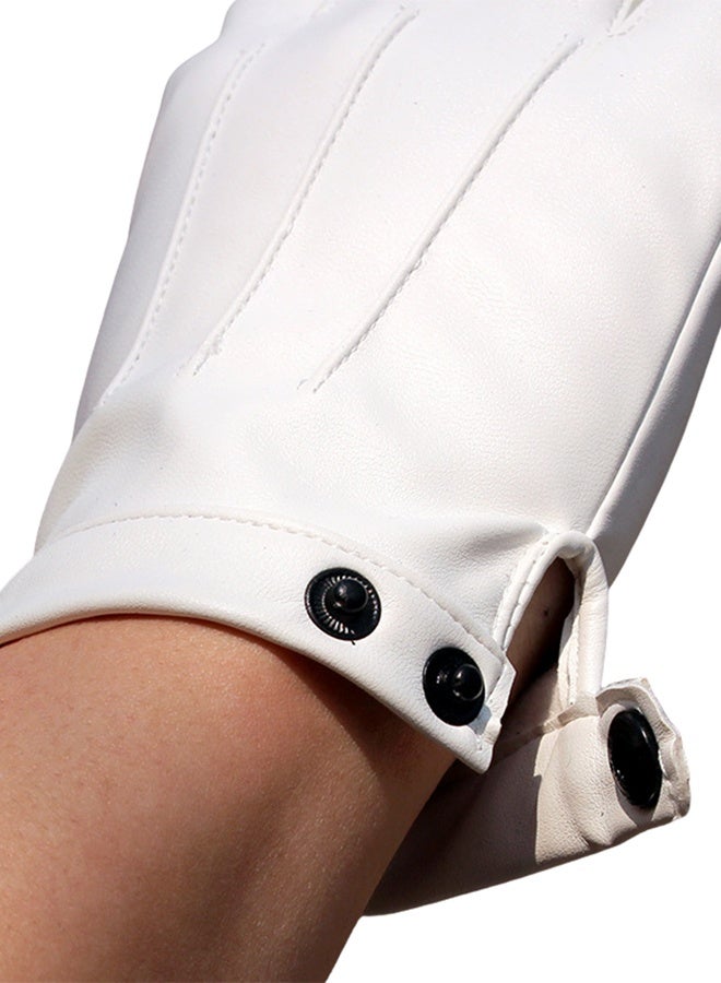 قفازات ركوب الخيل من جلد البولي يوريثان بنصف إصبع رقيق مفتوح الإصبع - Image 4