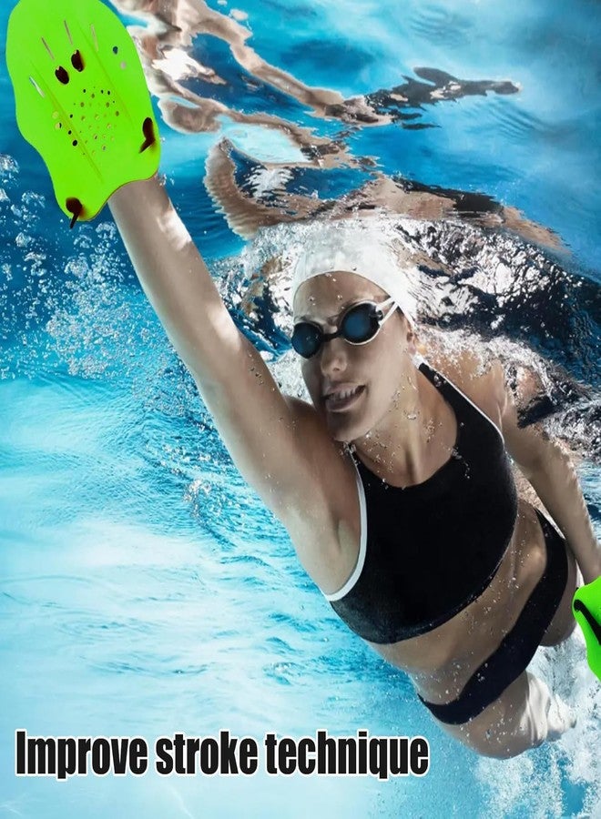SPOCCO | Swimming Hand Paddles Training Paddles with Adjustable Straps Swimming Fins Hand Paddles Gloves for Swim Training Water Resistance, Swimming Gear for Kids, Youth, Women, Men - 227 - Image 5