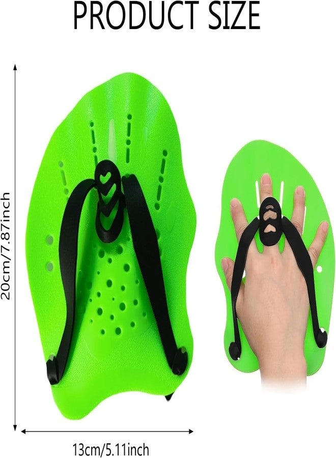 SPOCCO | Swimming Hand Paddles Training Paddles with Adjustable Straps Swimming Fins Hand Paddles Gloves for Swim Training Water Resistance, Swimming Gear for Kids, Youth, Women, Men - 227 - Image 2