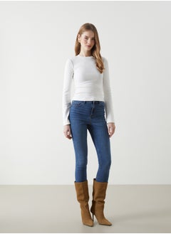 LC WAIKIKI Crew Neck Textured Women's Bodysuit  - Image 2