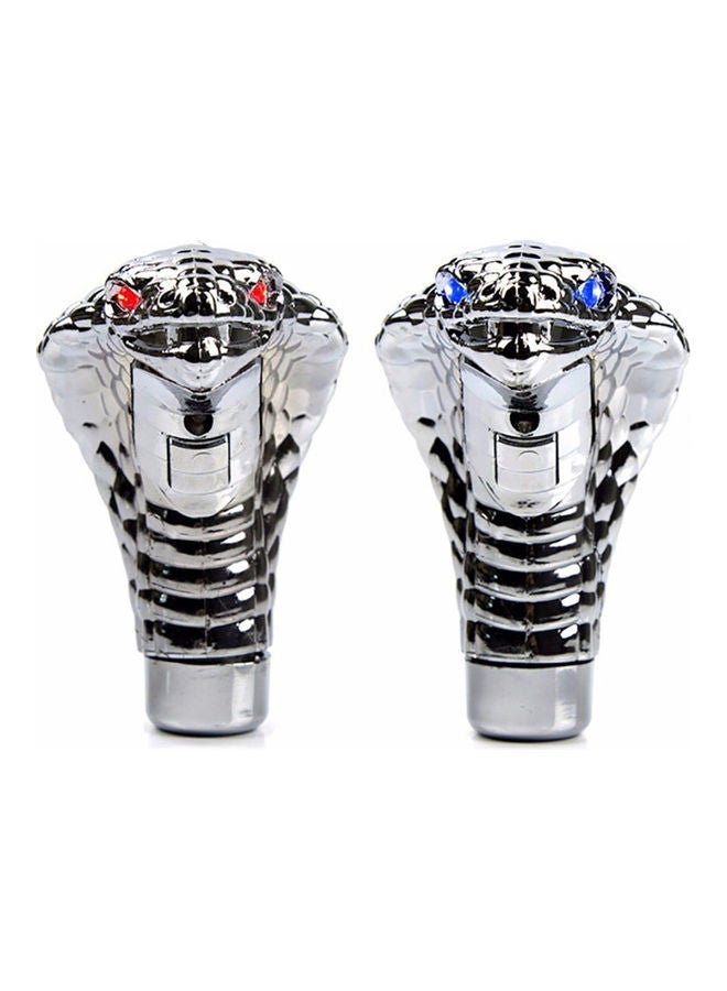 MUNTAQI Car LED Cobra Head Manual / Automatic Gear Stick Shift Knob Shifter Lever Novelty Tool Universal Use - Image 3
