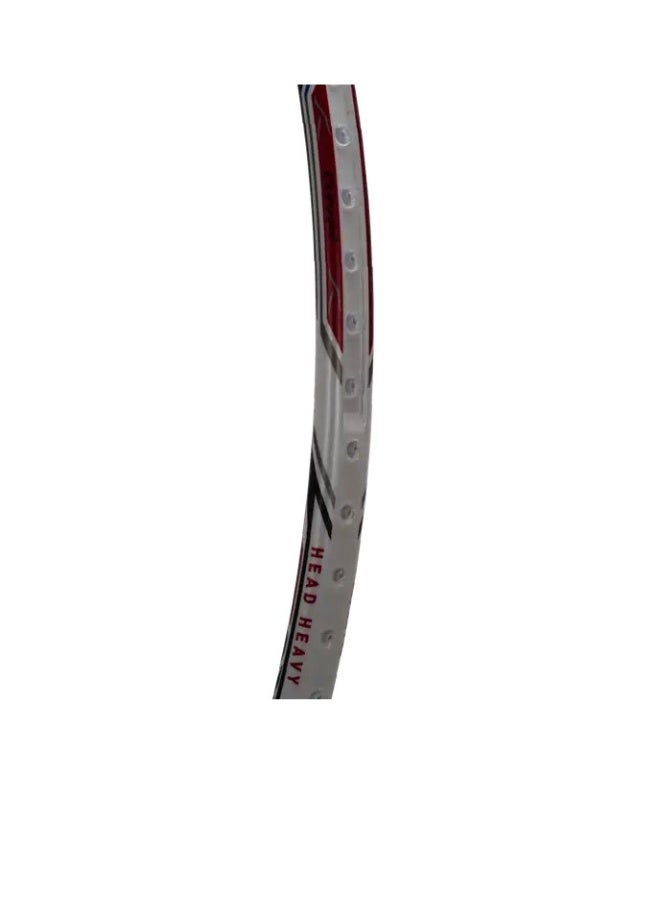 Hundred Hundred Atomic X 38 CTRL Carbon Fibre Strung Badminton Racket with Full Racket Cover for Intermediate Players (72g, Max Tension - 32LBS) (White/Gold) - Premium Badminton Racquets for Performance, Durability and Everyday Use - Image 5